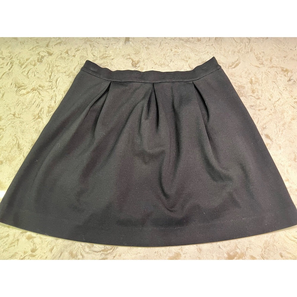 Madewell Women's 4 Black Pleated Mini Skirt Side Zip